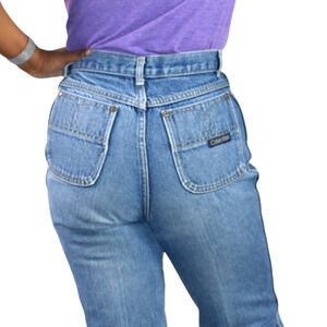 Vintage Calvin Klein Jean High Waist Straight Leg Blue 80s Cotton Denim 28 28x33